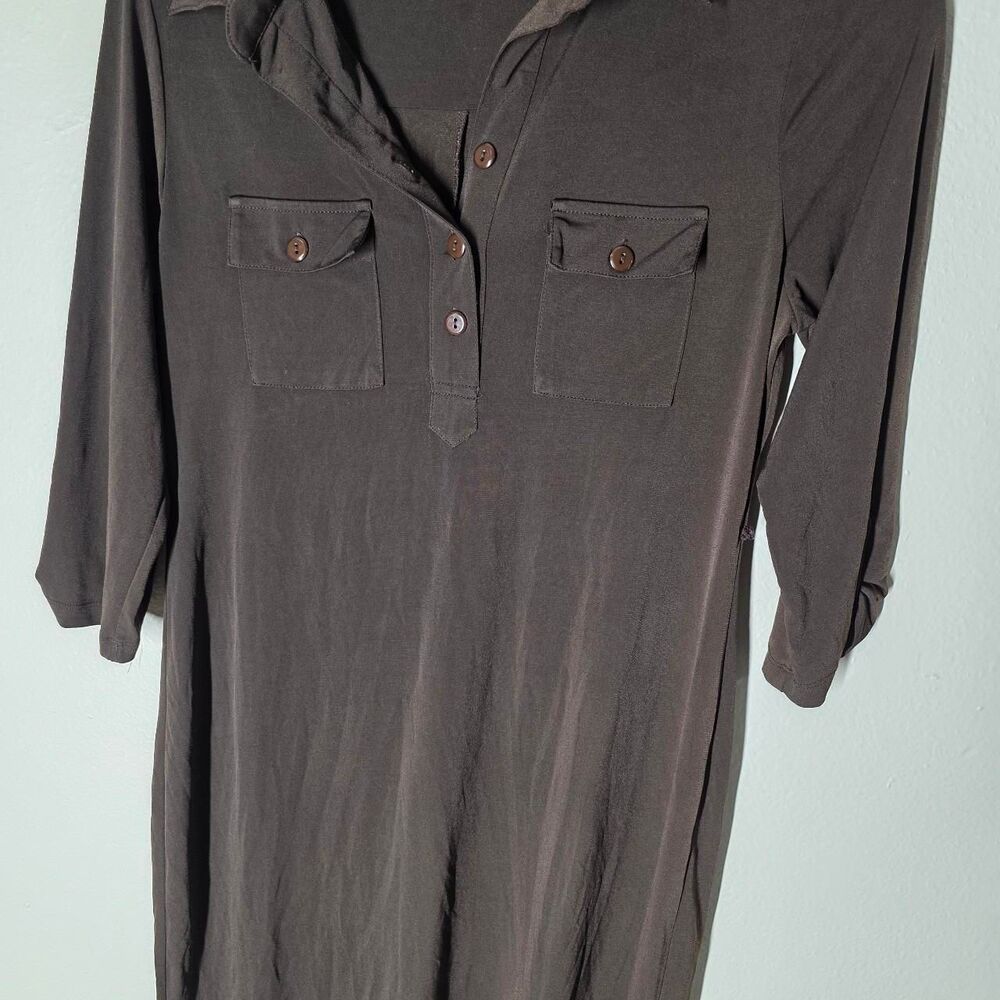 Enfocus-studio Women's Brown and Grey Dress